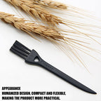 Top down view of portable nylon cleaning brush