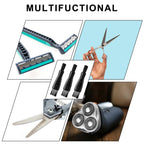 Bremorou cleaning brush being used on an electric hair clipper