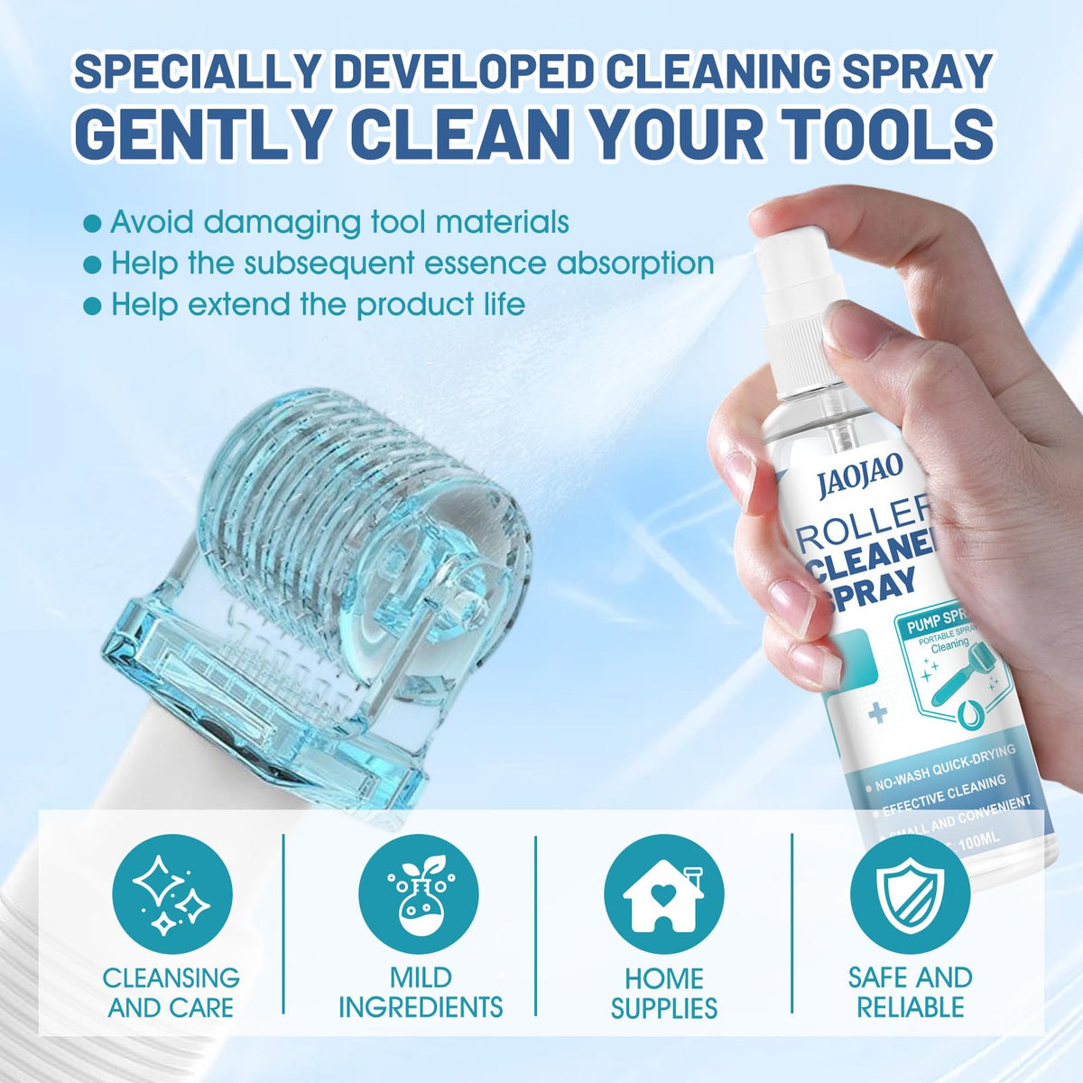 Jaojao sanitizing spray for microneedling instruments