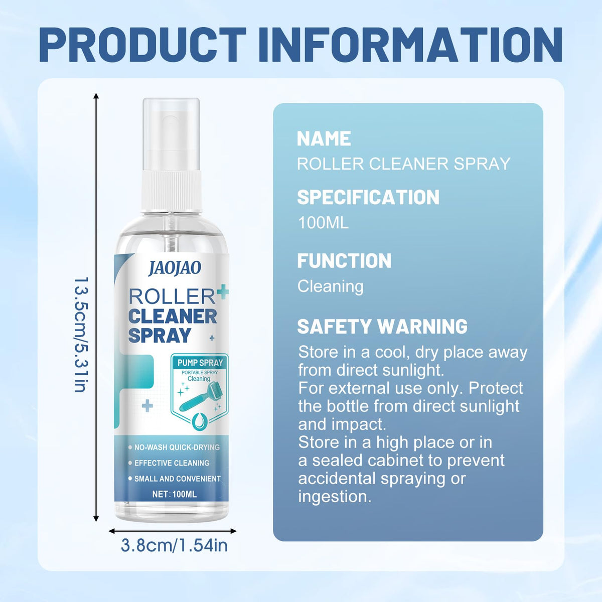 Authentic Jaojao cleaner spray for beauty tools