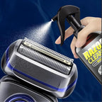 Using Mremolix spray to clean electric razor head