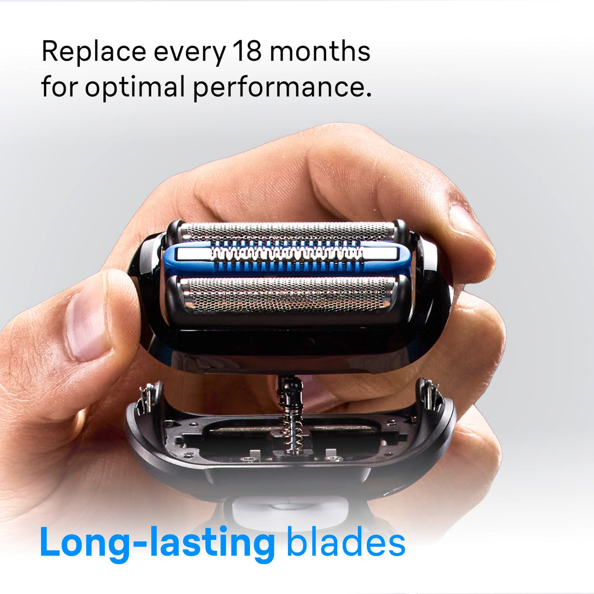 Man using Braun Series 6 for wet shave