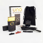 Gamma Plus Uno shaver showing micro USB charging port
