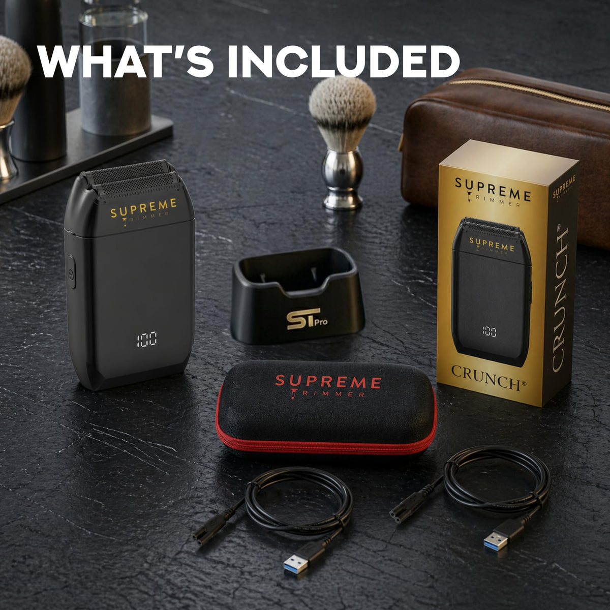 Supreme Trimmer Crunch STF602 in hard-shell travel case