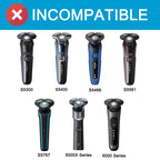 Close up view of the MultiPrecision cutter design on the series 5000 compatible shaver heads.