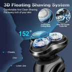 Handsomeface rotary shaver with floating heads