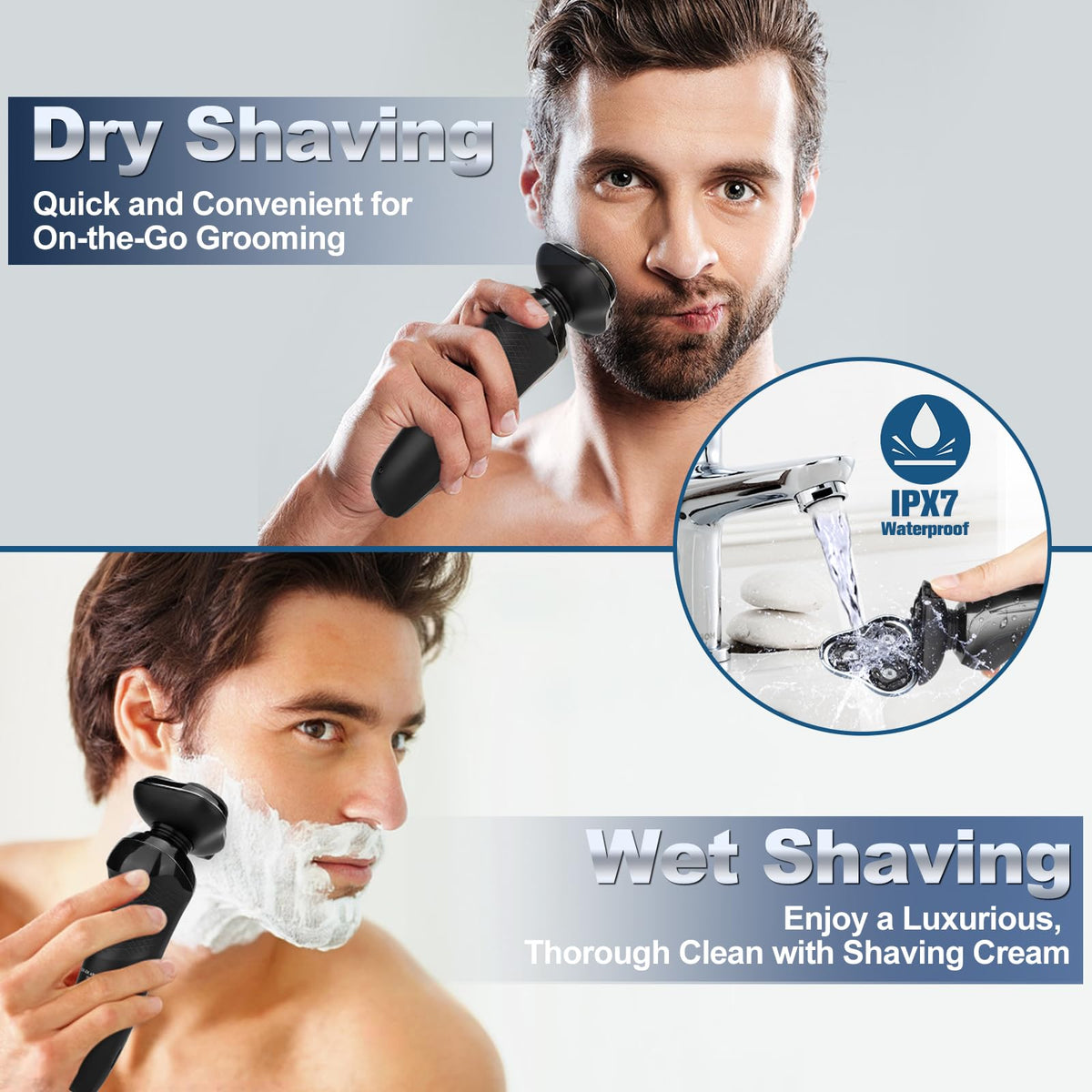 Handsomeface portable travel razor in hand