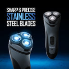 Barbasol rotary shaver charging setup and accessories
