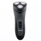 Ergonomic handle design of the Barbasol rotary electric razor