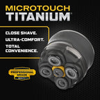 Microtouch Titanium Head Shaver with five floating blades