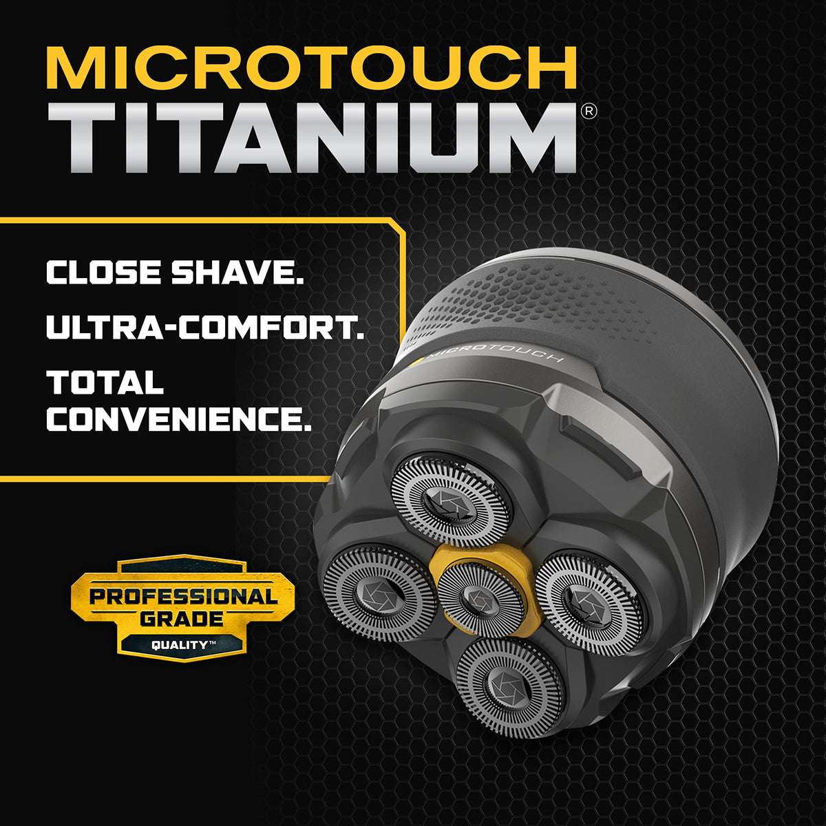 Microtouch Titanium Head Shaver with five floating blades