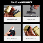 Ergonomic metal housing of BaBylissPRO shaver