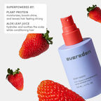 Natural plant protein and strawberry extract child hair care spray bottle
