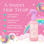 Unicorn hair detangling mist fine spray nozzle mechanism close up