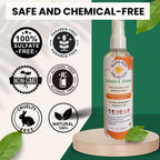 Ella's Kids daily protective shield and shine hair oil spray application view
