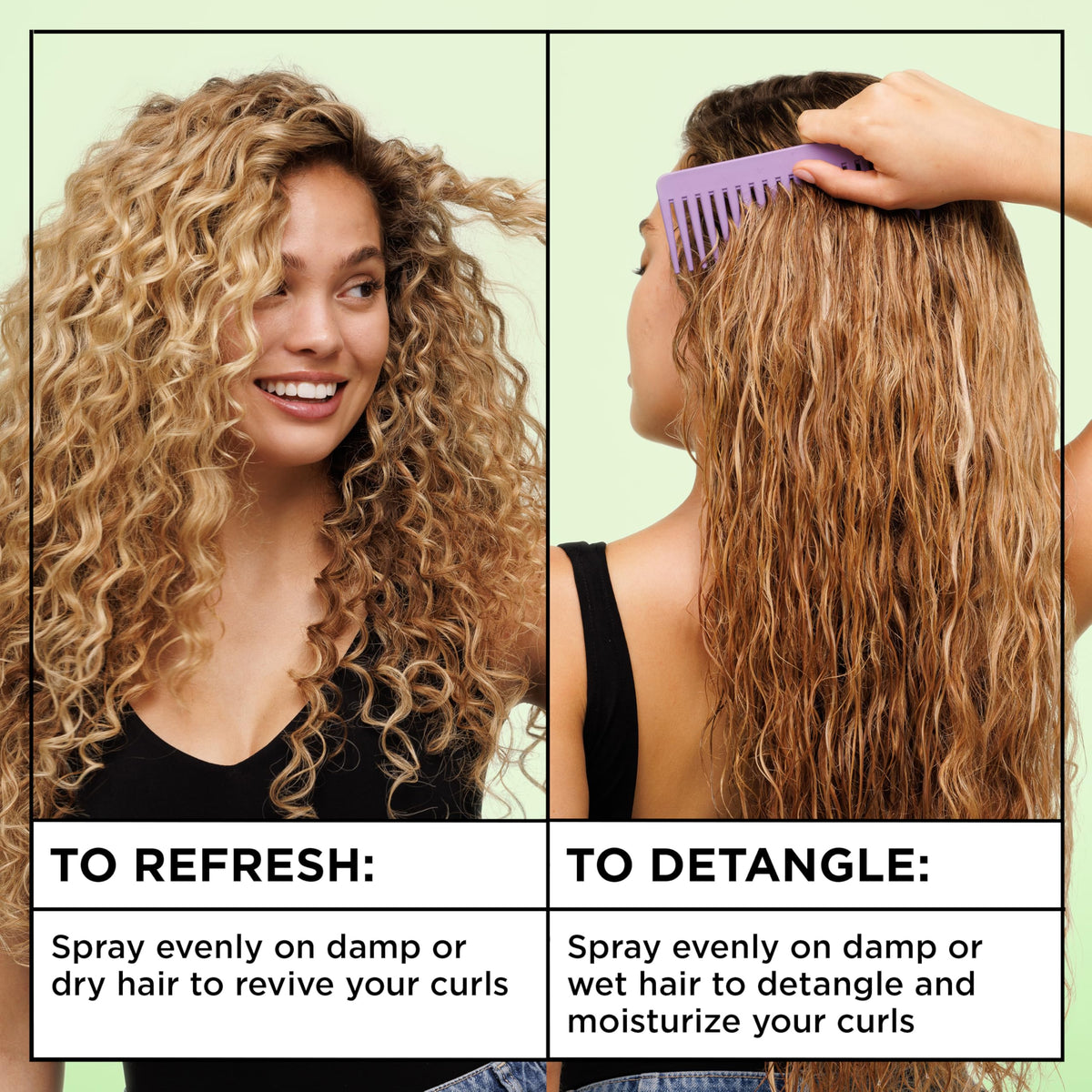 Garnier multi use curl knot melter bottle displayed from an angled perspective showing net weight
