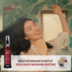 Argan and hemp oil infused hair spray for frizz control