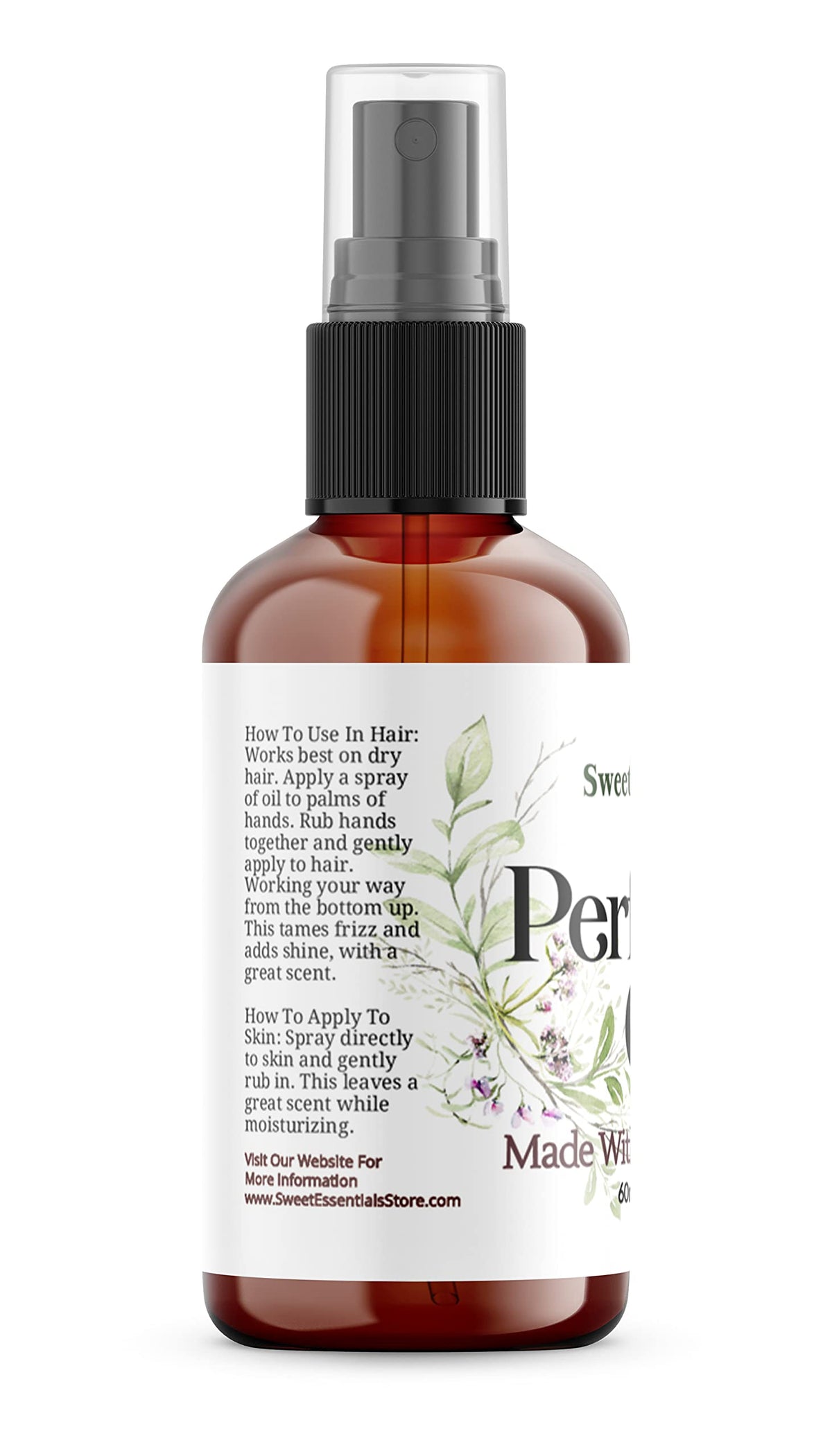 Lifestyle shot of Sweet Essentials perfume oil on vanity