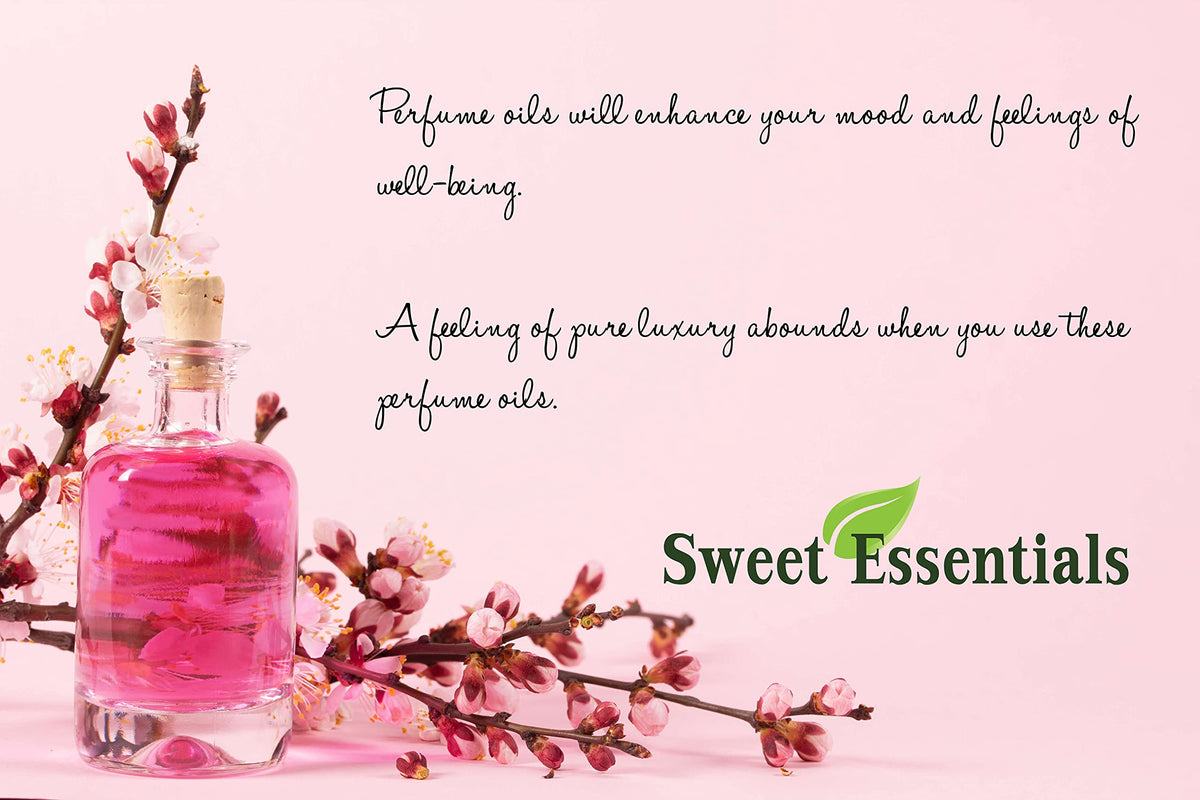 Travel size 2 fluid ounce Sweet Essentials perfume oil bottle