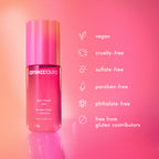 Amika Aura mist product display for hair and skin