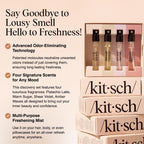 Kitsch Pistachio Latte and Warm Sugar hair perfume sample bottles