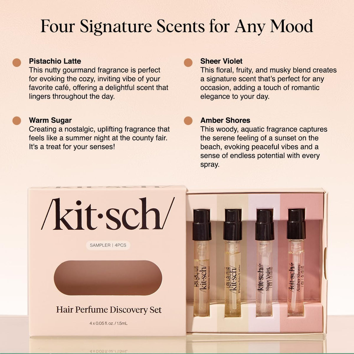 Close up of Kitsch odor eliminating hair perfume spray nozzle