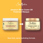 Texture of Jamaican Black Castor Oil hair treatment masque