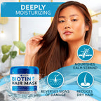 Volumizing hair mask texture for curly and dry hair