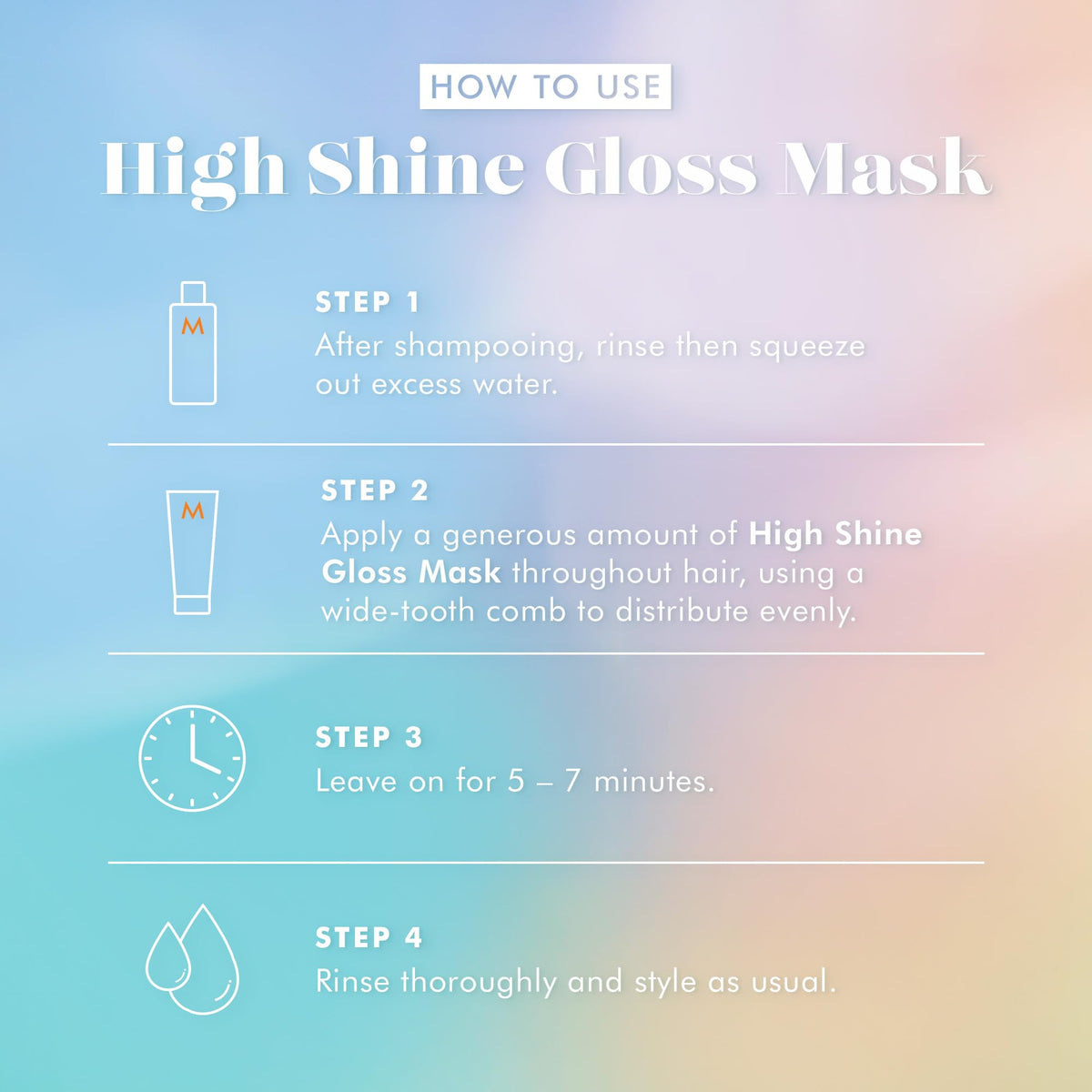 Moroccanoil professional salon gloss at home hair treatment packaging