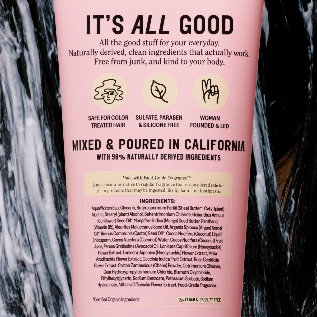 California Naturals Deep Repair Hair Mask product box packaging layout