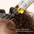 Carol's Daughter curly hair strength oil bottle details