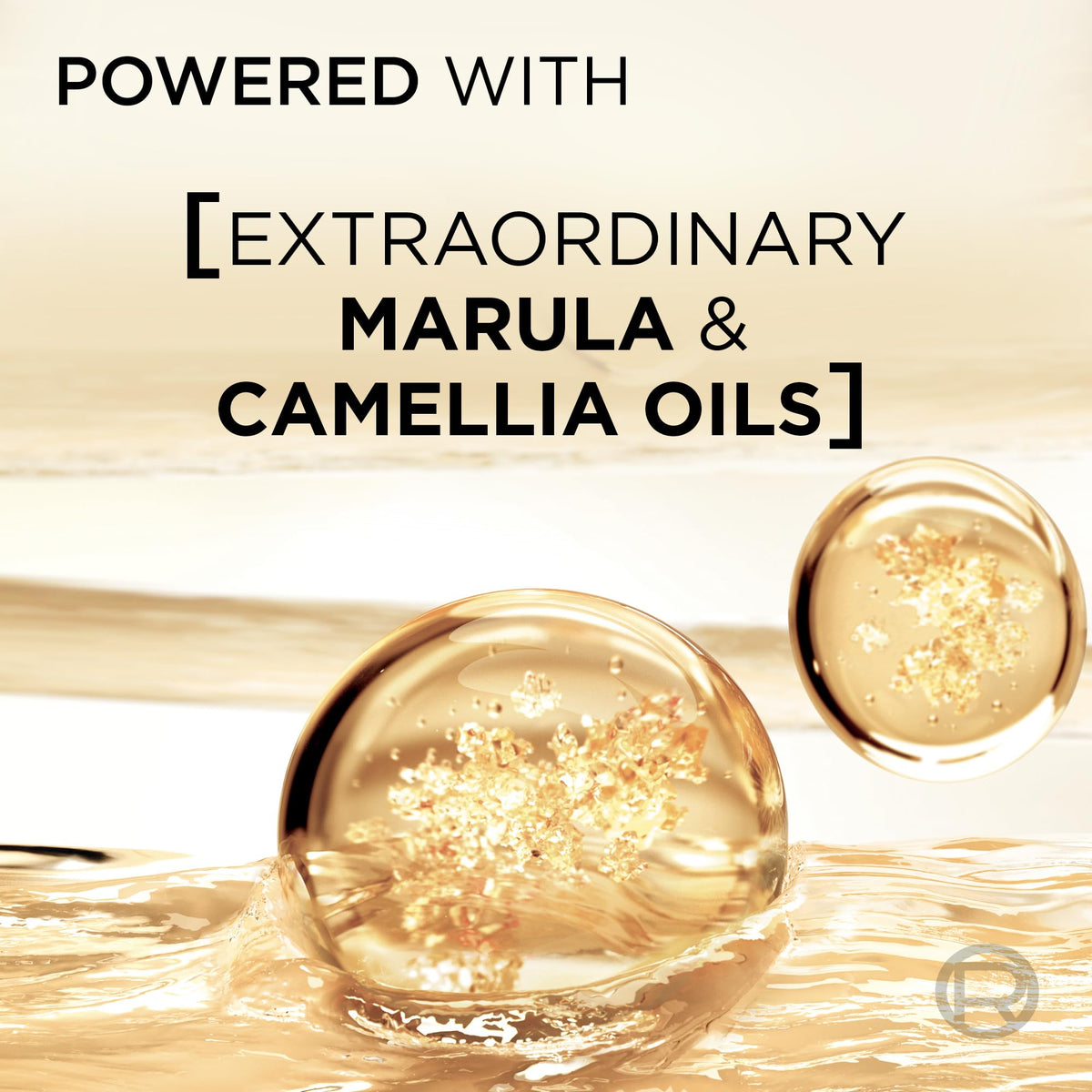 L'Oreal Paris Elvive Extraordinary Oil product texture demonstration showing the clear lightweight liquid.