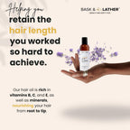 BASK & LATHER scalp therapy oil with jojoba and vitamin E for dandruff control