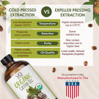USDA certified organic hexane free castor oil unrefined extra virgin formula
