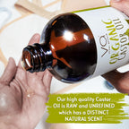 Natural unrefined castor oil rich in vitamin e for healthy nails