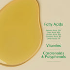 Dersie hair growth oil bottle label with ingredient information