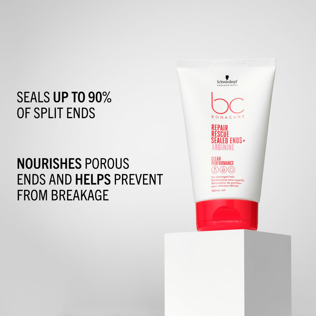 Schwarzkopf Professional Bonacure hair serum tube packaging