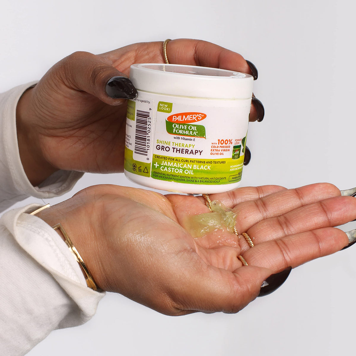 Hair care application of Palmers Olive Oil balm