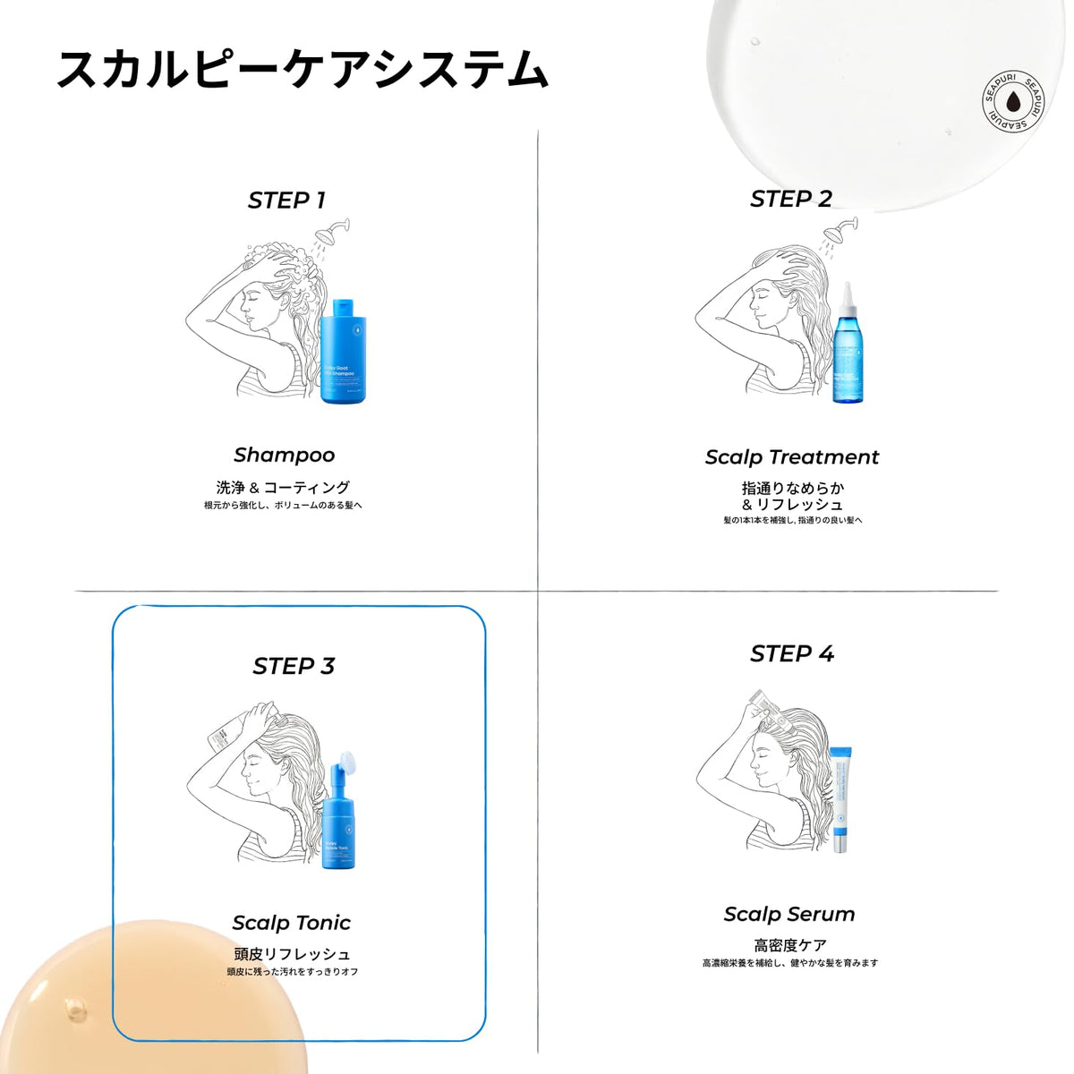 Korean hair care Seapuri scalp detox foam results
