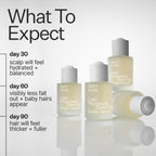 Close up of Act+ Acre hair treatment bottle