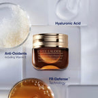 Estée Lauder eye cream applied to under eye area