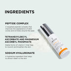Back label of Vital C Hydrating Eye Recovery Gel