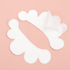 Close up of Zokoco lash extension under eye gel patches