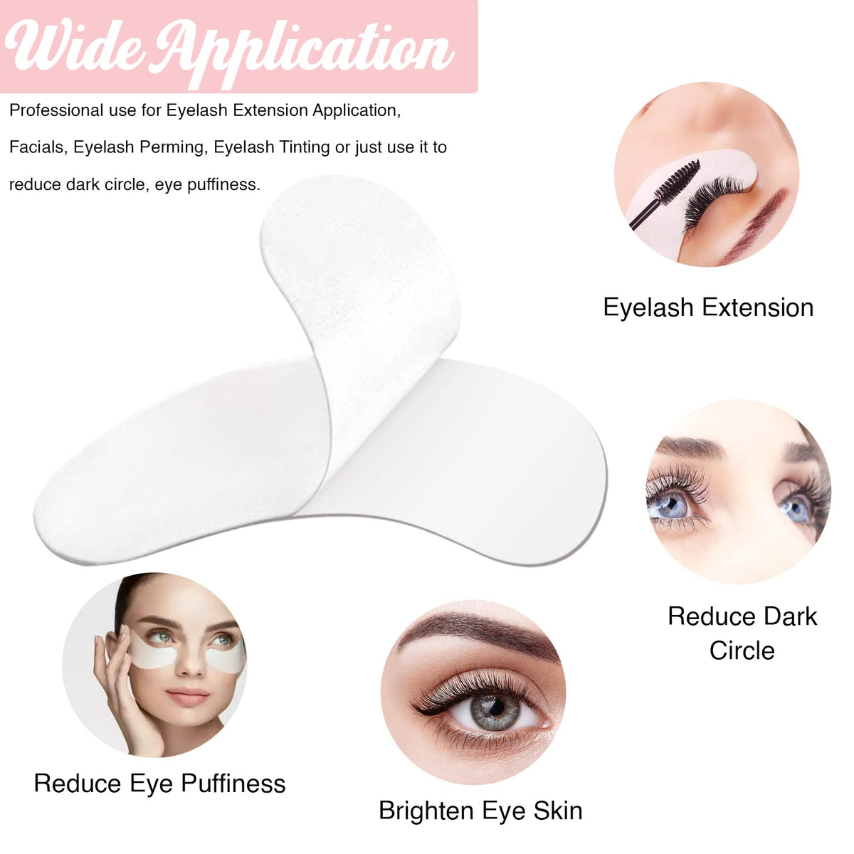 Natural collagen and aloe vera infused eye patches for skincare