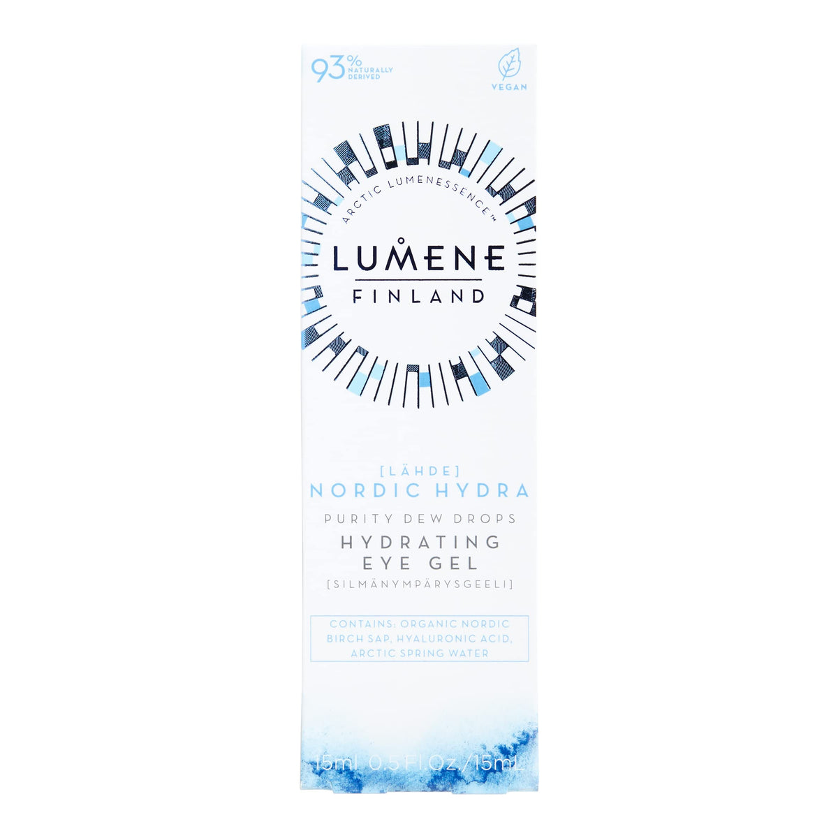 Lumene under eye serum tube for dark circles