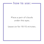Application demonstration of Florence By Mills under eye gel pads