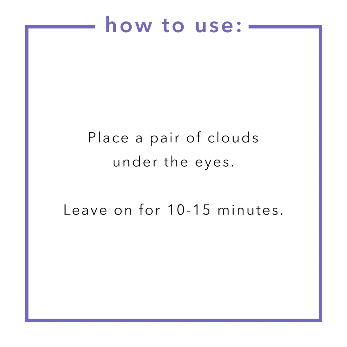 Application demonstration of Florence By Mills under eye gel pads