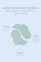 Florence By Mills eye mask jar with 15 pairs of pads