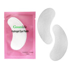 GreenLife hydrogel eye patches for lash extensions applied