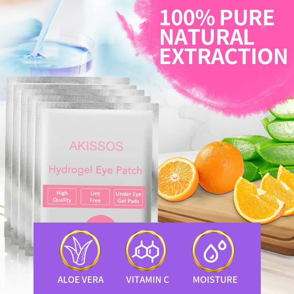 Professional set of Akissos lash extension supplies for salon or DIY use